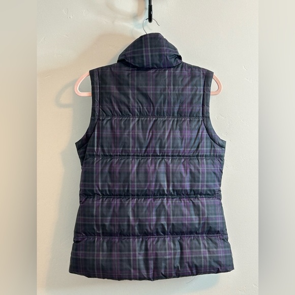 Columbia Plaid Down Feather Vest Medium - Picture 2 of 6